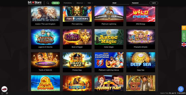 bitStarz Software and Game Selection