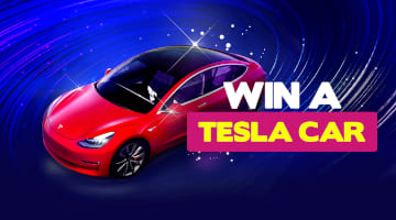 Win a Tesla 3 promotion at Bitstarz