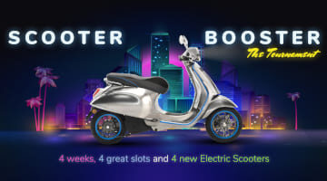 Win new Piaggio Vespa in Scooter Booster promo from PlayOJO Casino this August