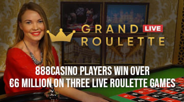 888casino Players Win over €6 Million on Three Live Roulette Games