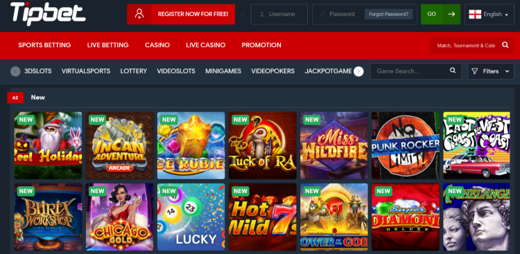 Tipbet Online Casino Games
