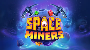 Space Miners video slot logo
