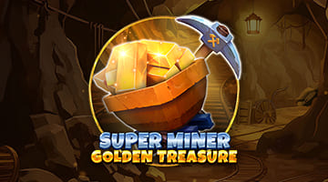 Super Miner Golden Treasure video slot logo